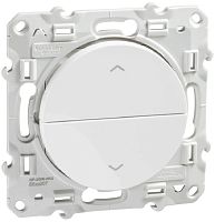 Выключатель жалюзи без фиксации без рамки Schneider Electric Odace 2-кл. белый картинка